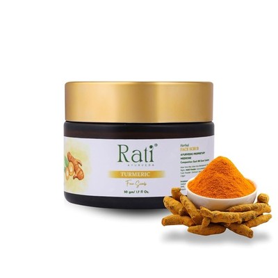 Rati Ayurveda Gesichtspeeling Kurkuma Creme Für Strahlende Haut 50 g