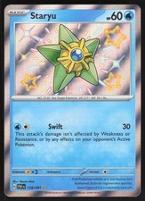 Staryu Shiny Rare Holo 118/091 NM SV: Paldean Fates Pokemon Card