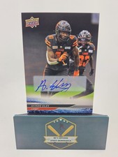 Ayinde Eley 2025 UD CFL Autographed Card