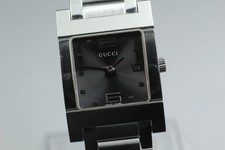 Rare Gray [Exc+5] Gucci 7700L Square Silver Gray Quartz Women's watch Swiss Made