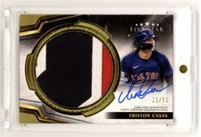 2024 Topps Five Star Triston Casas Game Used Jumbo Prime Patch Auto /50 Red Sox