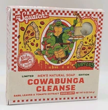 New Dr Squatch Ninja Turtle Cowabunga Cleanse Soap Limited Edition Pizza 5 Oz