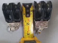 2 Small Harken Double Swivel Blocks X2