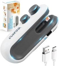 2-in-1 Mini Bag Sealer with Cutter, USB-C Rechargeable Heat Seal Machine with Ma