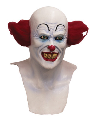 Ghoulish Productions Gruselige Clown Latex Überkopfmaske Erwachsene Halloween