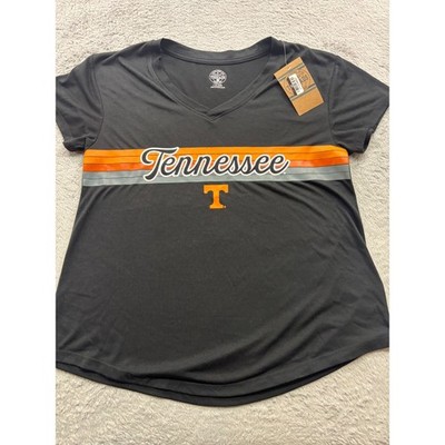 Rivalry Threads Tennessee Volunteers Womens V-Neck Graphic T-Shirt Black Medium
