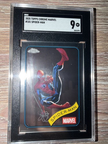 SGC 9 2025 Topps Chrome Marvel Spider Man #101
