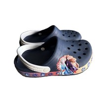Crocs Kids J3 Disney Frozen II Elsa Anna Slip On Shoes Clogs Blue Winter