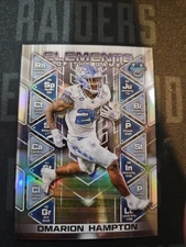 2024 Bowman's Best U Elements of the Game Omarion Hampton #EG-4 (RC) Chargers