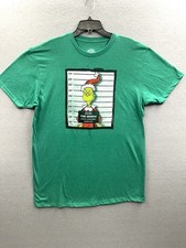 The Grinch Stole Christmas T-shirt Unisex XL Green Short Sleeve Top Adult Tee