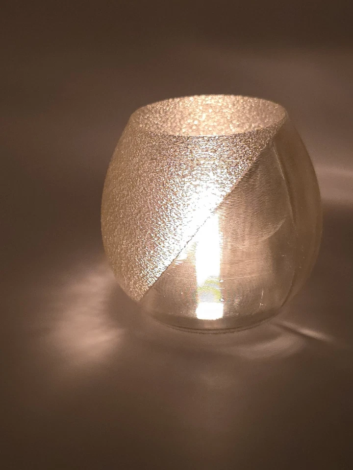 Soporte de candelabro dorado champán impreso en 3D LED esmerilado brillo decoración de lujo Foto 2 de 4