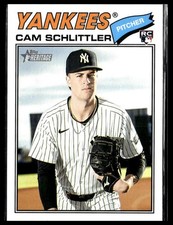 2026 Topps Heritage 222 Cam Schlittler New York Yankees RC Short Print SP
