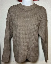 SO Good For Life Women‘s Acrylic Sweater XS Brown Knit Tunic
