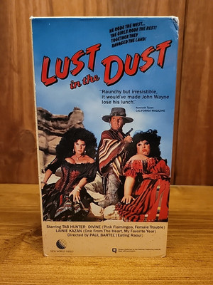 Lust In The Dust 1984 VHS Devine, Tab Hunter HTF