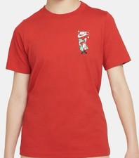 Nike Sportswear "Lunar New Year" Older Kid T-Shirt SZ L Year Of The Dragon Red