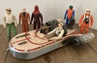 Lot Of 6 Vintage Star Wars Figures With 1995 Landspeeder Kenner