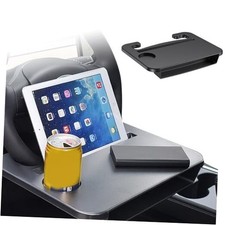 Double-Use Steering Wheel Tray   Car Food Tray with Drink Holder, Multi