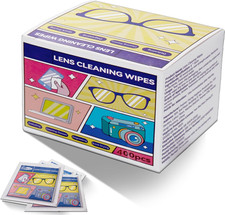 400 Pcs Cleaning Wipes for Glasses,Pre-Moistened Lens Cleaning Wipes, Computer