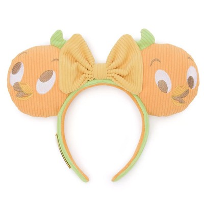 Loungefly Disney parks Orange Bird Corduroy Ear Headband with Yellow Bow Disney Parks 2025 Loungefly Corduroy Orange Bird Ears  main image 3