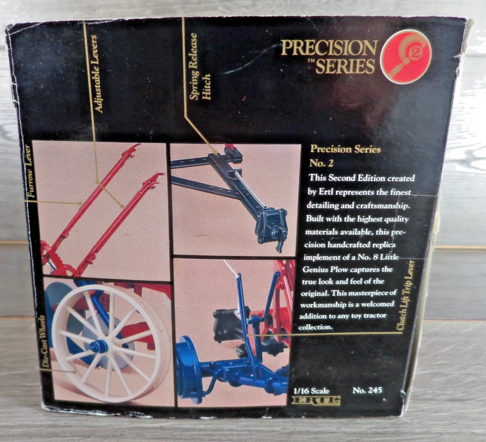 Ertl Precision Series McCormick Deering 1/16 No. 8 Little Genius Plow - Image 3 of 4