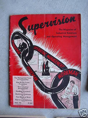 Vintage January 1943 Supervision Magazine Workplace