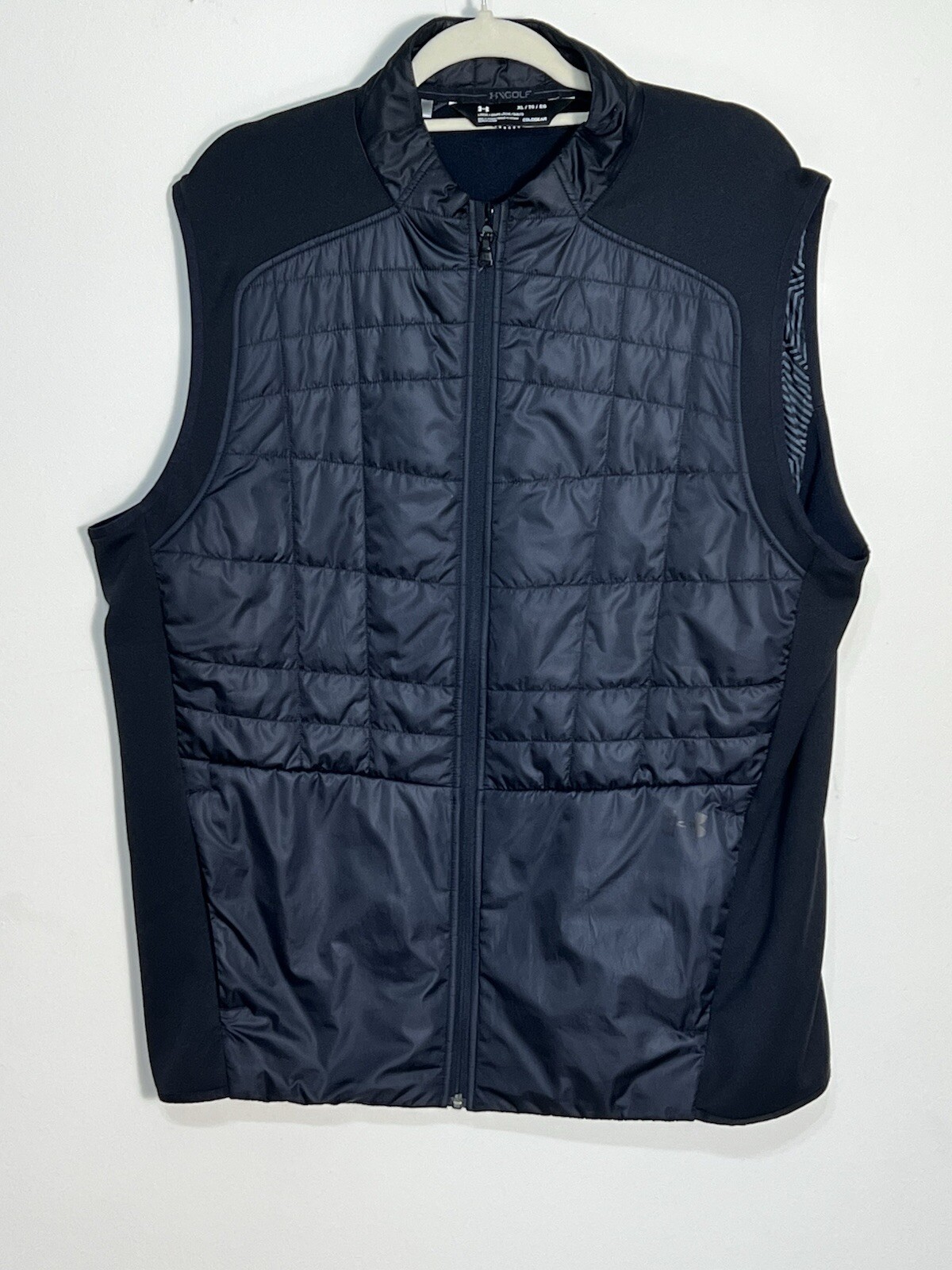 Under Armour Cold Gear Golf Black Puffer Vest Men’s Size XL