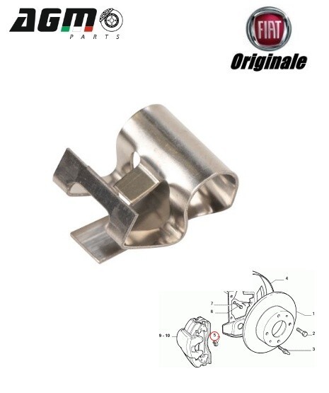 Resorte Freno Panda Uno Muelle Para Pastilla De Freno | Compatible Con Fiat Panda, Uno Y Lancia Y10 | N&uacute;mero Original 790118 Pegamento T7000
