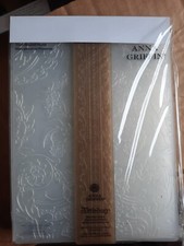 Cricut Cuttlebug Anna Griffin Blooming Damask 5x7 Embossing Folder Border Art