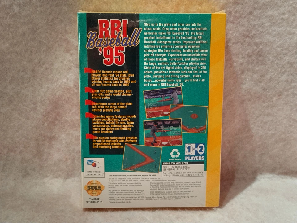 *NEW* RBI Baseball '95 (Sega Genesis 32X) MLBPA - Factory Sealed! Mint Condition - Image 2 of 4