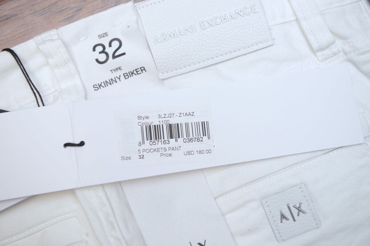 Armani Exchange A|X $180 J27 Men's Skinny Biker Stretch Armani Exchange A|X $180 J27 Men's Skinny Biker Stretch
