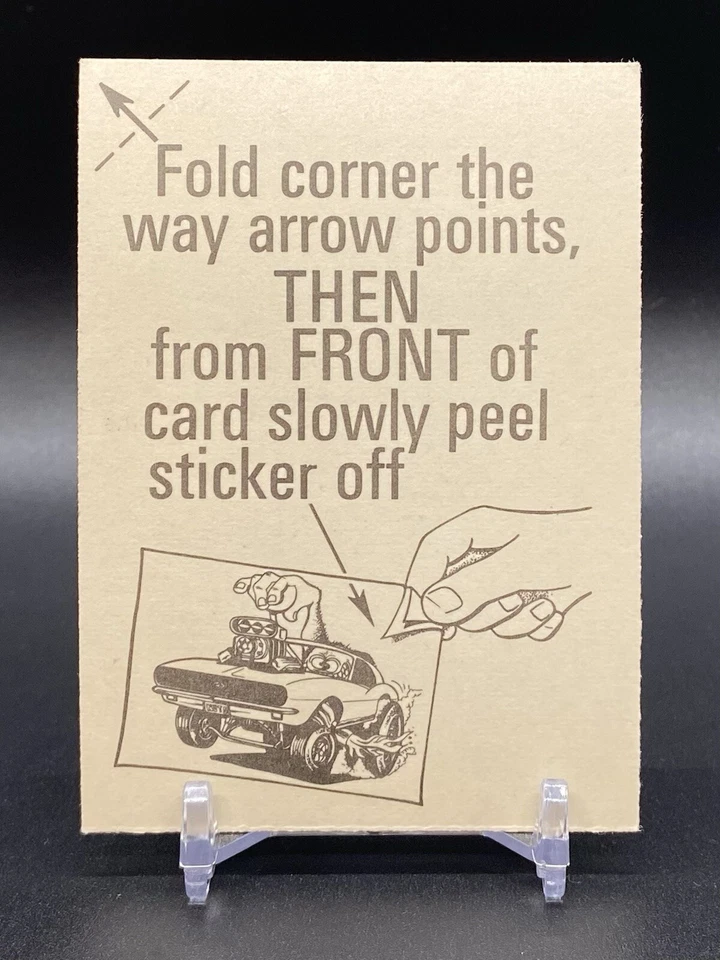 1973 Donruss Pink Fantastic Odd Rods Stickers Series 1 Street Peace #85 - Image 2 of 2