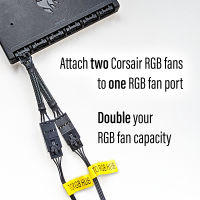 Corsair 専用分岐 Corsair RGB 4-Pin Fan Hub Splitter Adapter | eBay