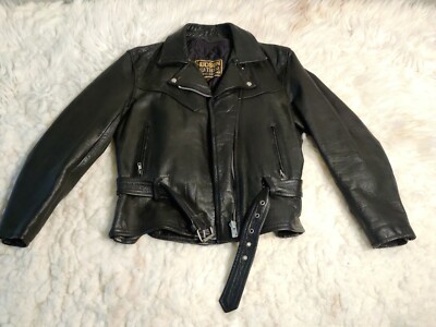 Vintage Hudson Leather Motorcycle Jacket w Thinsulate XL 