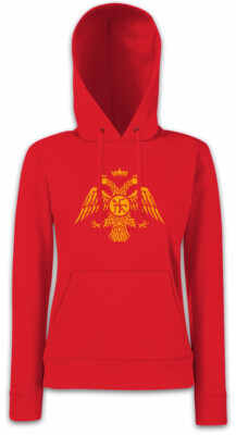 Byzantium Eagle Flag II Damen Hoodie Pullover Rome Byzanz Roman Legion Symbol