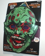 MONSTER SOUND RESPONSIVE LIGHTED MASK HALLOWEEN COSTUME ONE SIZE FITS ALL