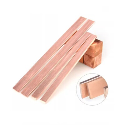 #ad #ad High Purity T2 Cu Metal Flat Bar Purple Copper Strip Copper Plate Thick 3mm 12mm $107.93