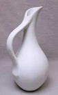 Excellent 1984 Van Briggle Art Pottery Ewer / Pitcher ~ White Matte Glaze 7 1/4"