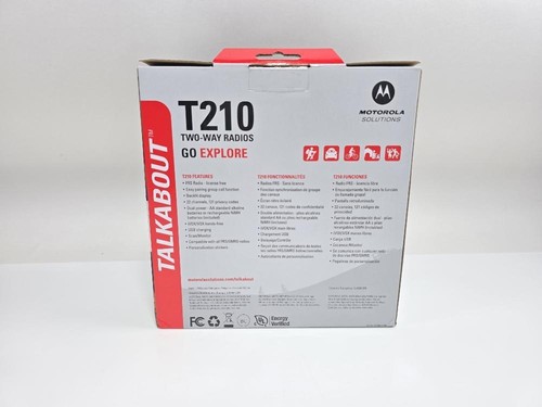 Motorola Solutions, Portable FRS, T210, Talkabout, Two-Way Radios, 2 Pack - Photo 3/9