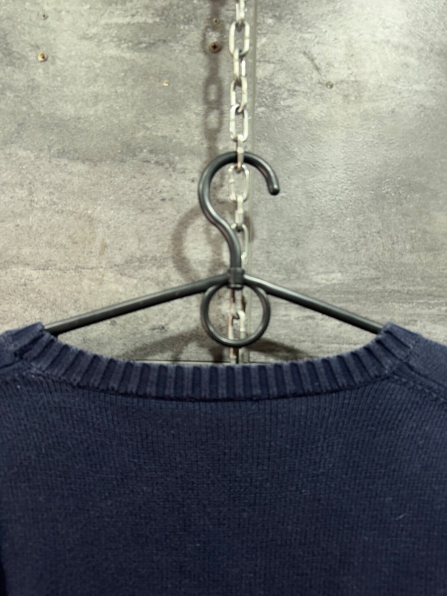 Vintage Yves Saint Laurent Knit Sweater YSL Logo 90s Mens Size XL