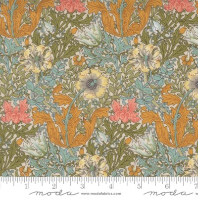 Morris Manor Compton Florals Porcelain by Howard Marcus for Moda 1/2 Yard