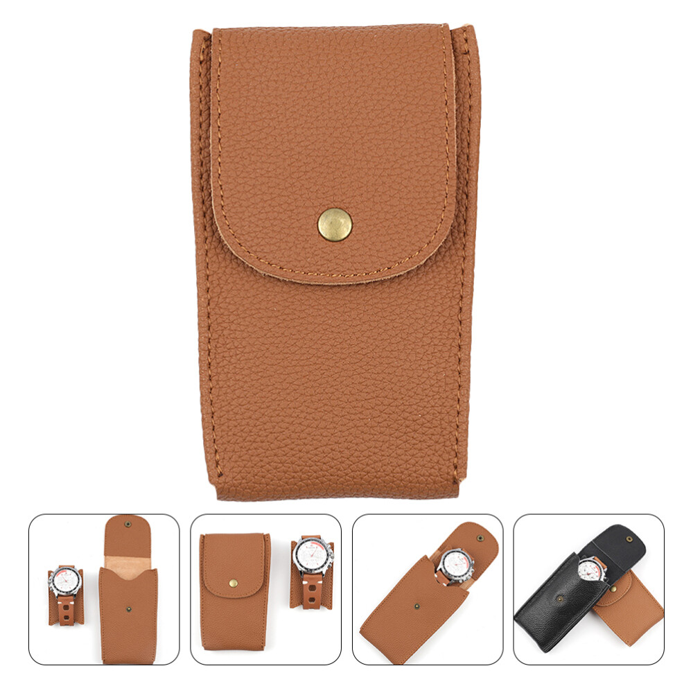 VIDSTW 2 Stück Uhrenaufbewahrungstasche - Samt Uhrentasche Mit Druckknopf 7x13cm Für Reisen