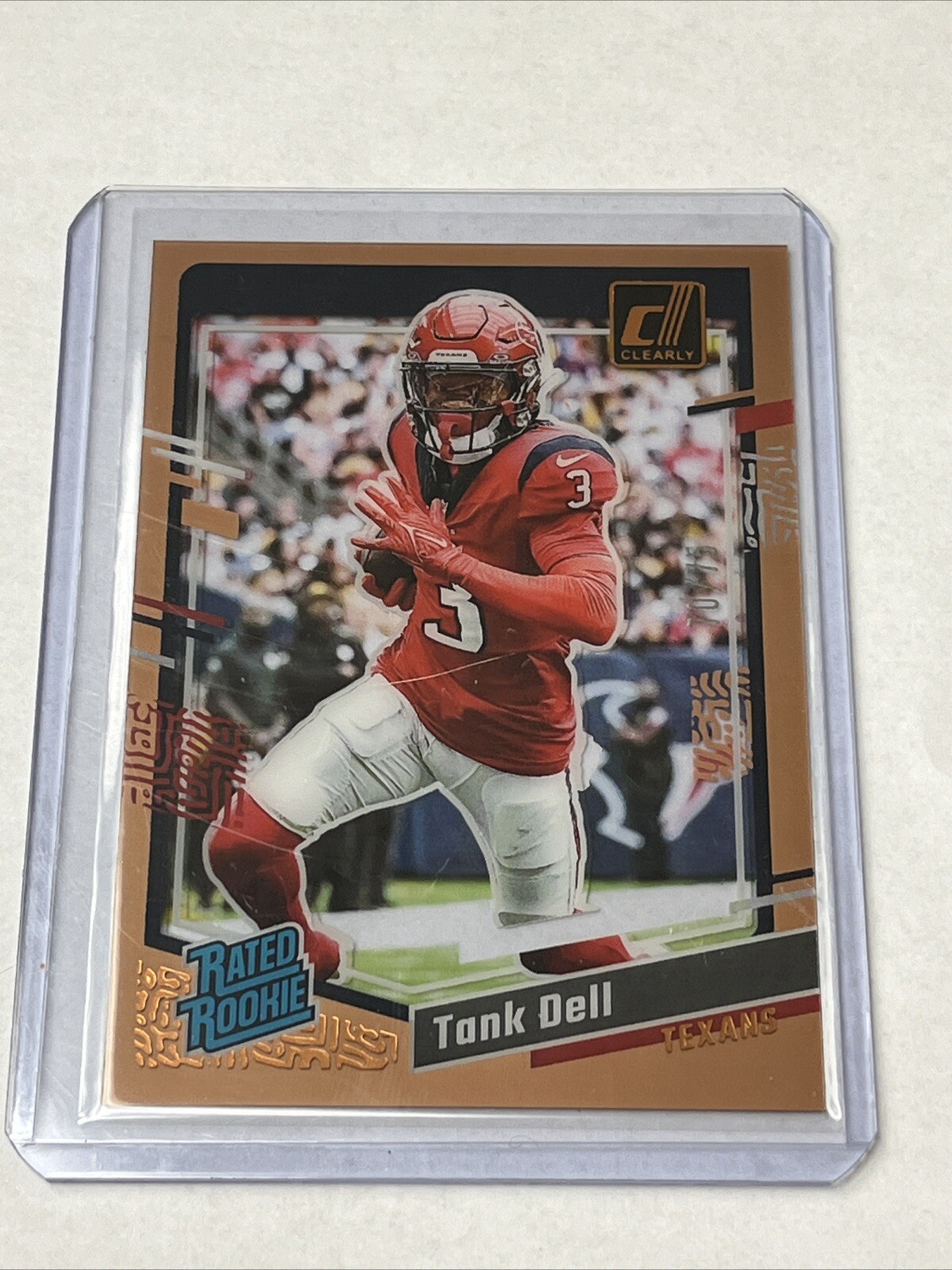 2023 Panini CLEARLY DONRUSS RATED ROOKIE BRONZE /75 Tank Dell #85