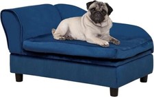 PawHut Luxury Fancy Dog Bed for Small Dogs with Hidden Storage, Dog Sofa Bed