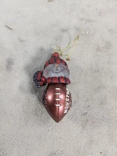 NCAA WASHINGTON LED Football Snowman Light Up 3" Christmas Ornament