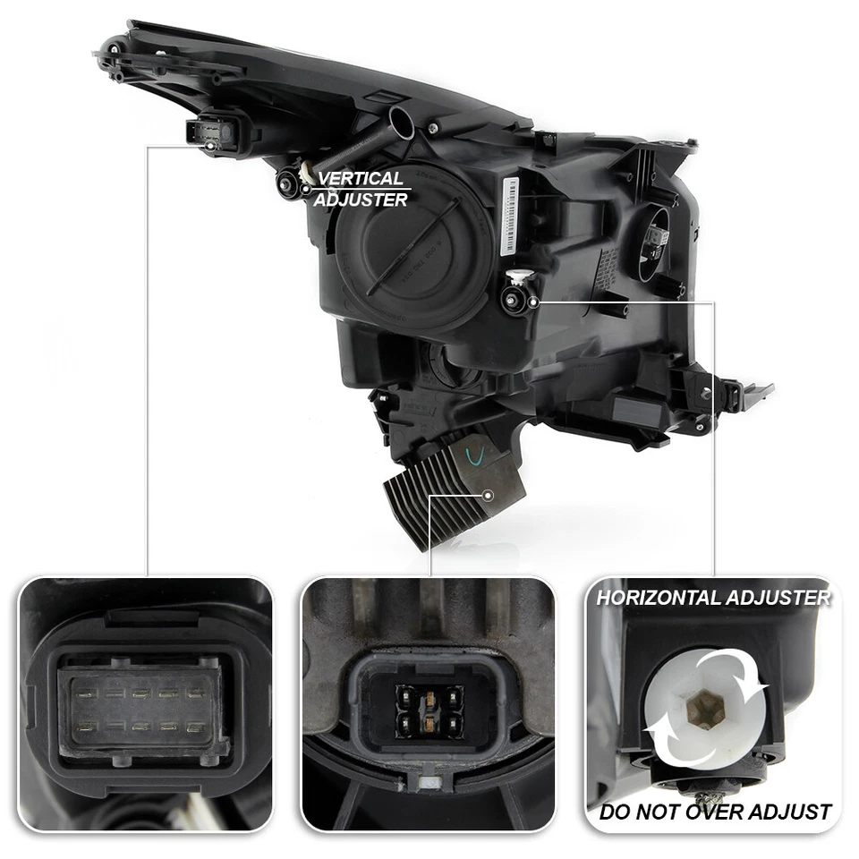 [Black Edition] 2013-2017 Cadillac XTS HID D3S w/LED DRL Projector Headlights - Изображение 4 из 4