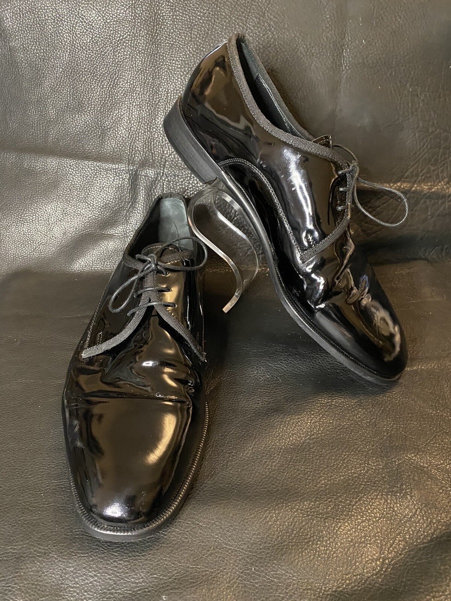 Pronto Uomo Firenze Black Patent Leather Oxford Dress Shoes Men's 11.5-M  Tuxedo | eBay