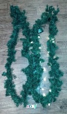 2 Pc Lot 8.5" Ft Pre-lit Christmas Garland Crestwood Spruce LED Battery Operated