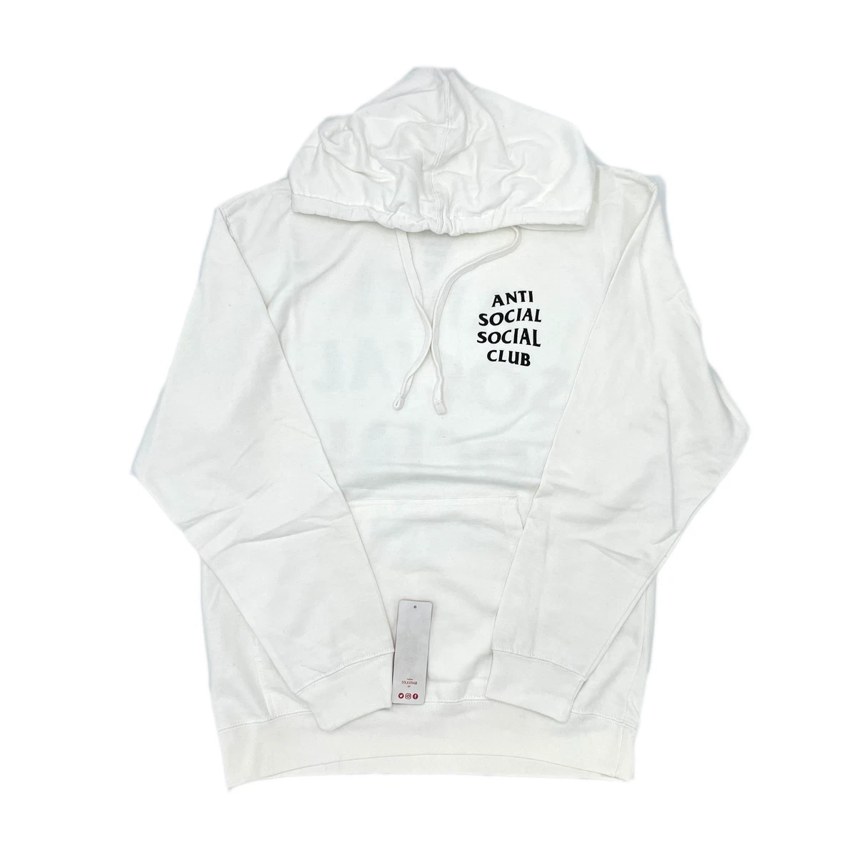 Anti social social store club white hoodie