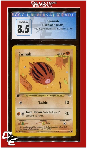 Neo Revelation 57 Swinub 1st Edition CGC 8.5
