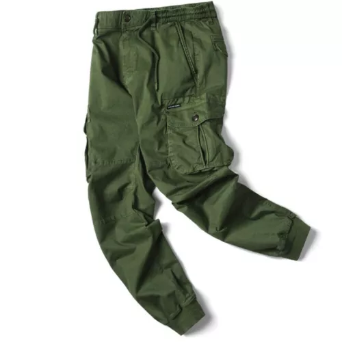 Pantalones Vaqueros Hombre Joggers Cintura Elástica Cargo Combat Casual Puño - Imagen 8 de 33